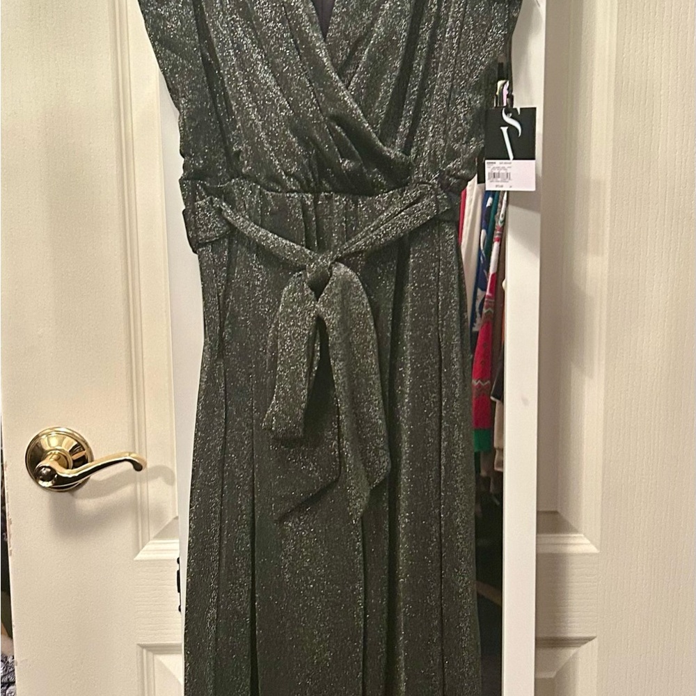 Elegant Black Shimmer Romper